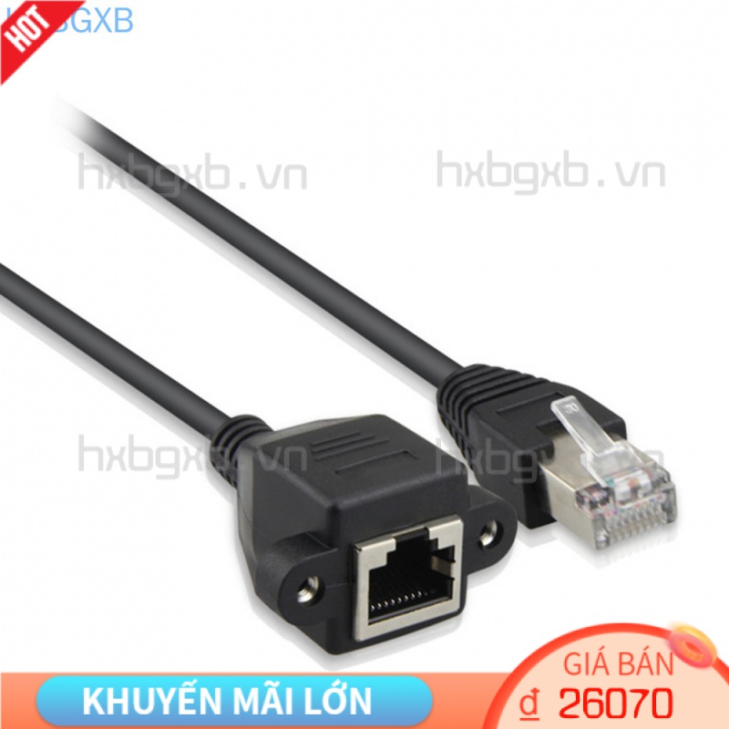Dây Cáp Chuyển Đổi Rj45 0.6m Đầu Đực Sang Đầu Cái Rj45