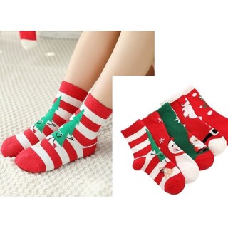 Set 5 đôi tất Noel cho bé mẫu cực đẹp cho bé trai bé gái