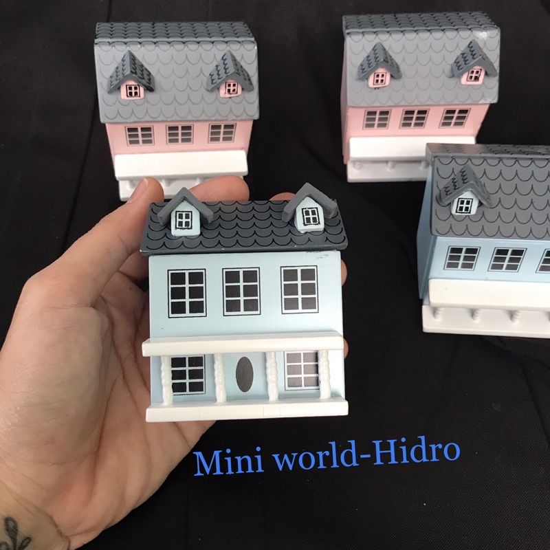 Mô hình nhà gỗ búp bê mini tí hon tỉ lệ 1/12 miniature dollhouse