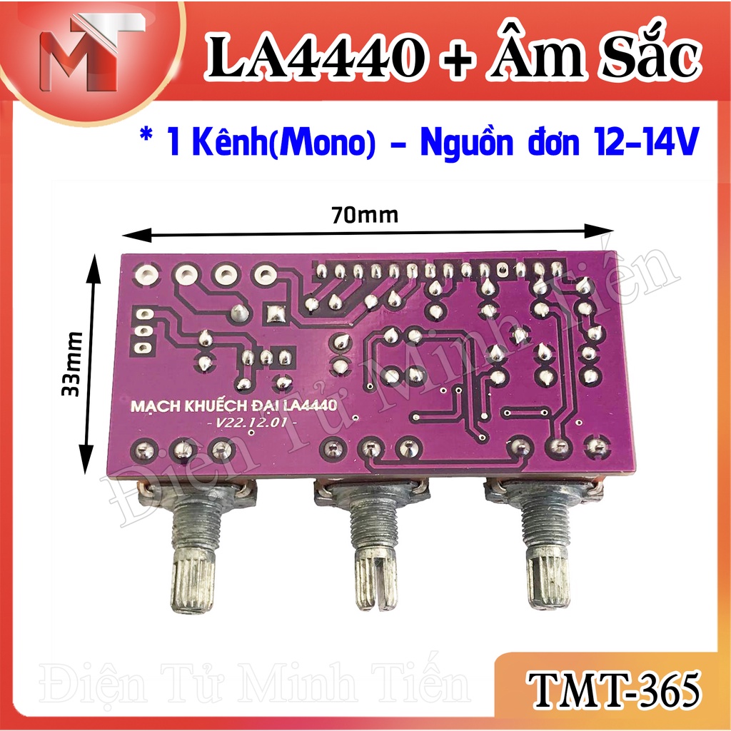 ✅ Mạch Công Suất LA4440 & Âm Sắc 5532 - 12V đơn
