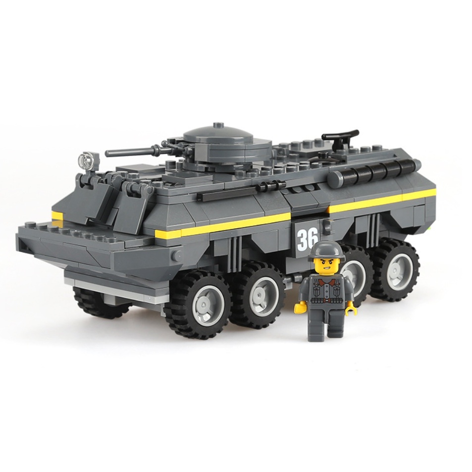 Bộ Đồ Chơi Lắp Ráp Xe Tăng MOC WW2 384 Mảnh Ghép Cho Bé Mới