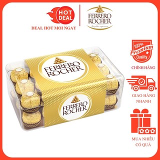 Socola Ferrero Rocher 375G Hộp 30 Viên Sang Trọng - Nhập Khẩu Ý Chính Hãng