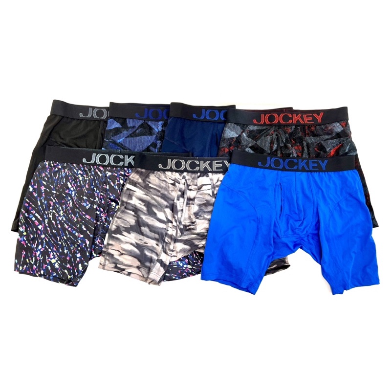 Combo 3pcs quần lót boxer nam Jockey, chất liệu 90%polyester 10%spandex co giản 4 chiều,màu sắc đa dạng,thoáng mát