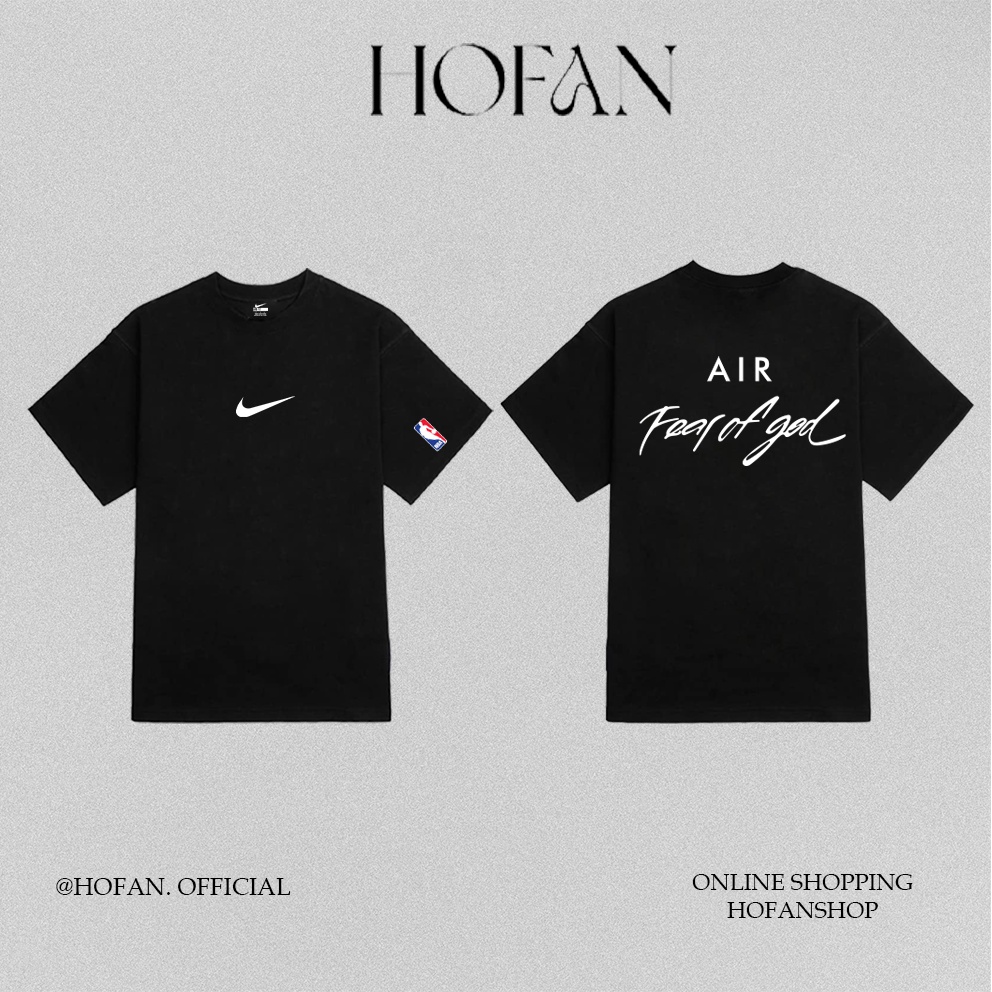 Áo thun tay lỡ unisex nam nữ NIKE X FOG cotton form rộng oversize nhiều màu phong cách ulzzang