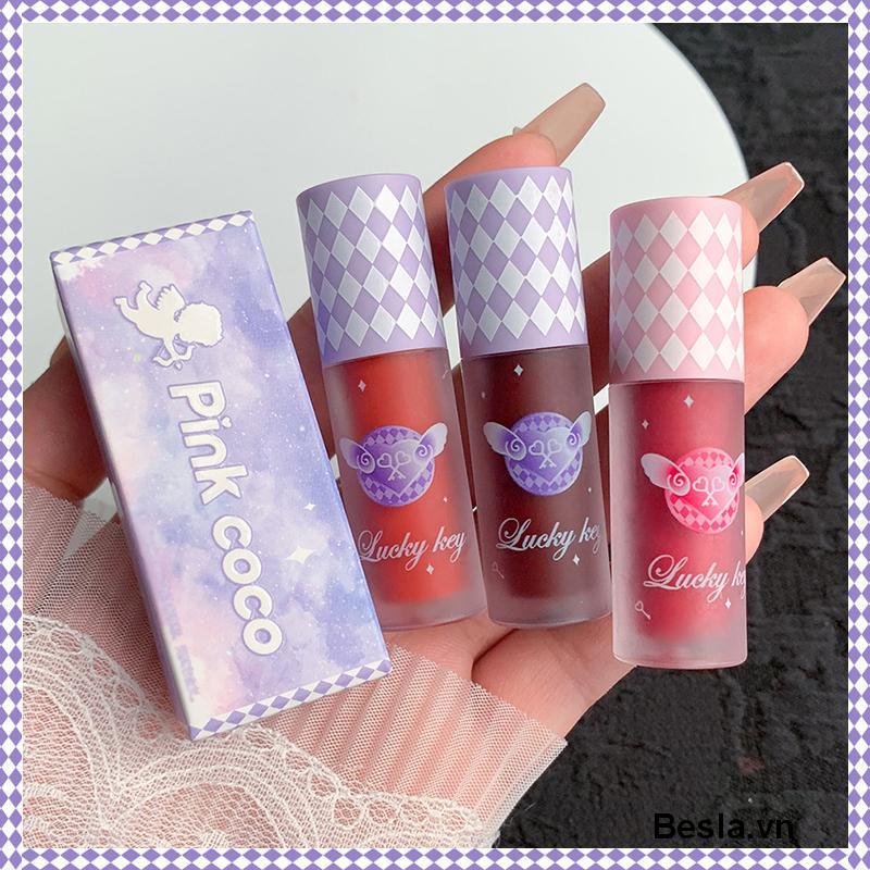 Son Môi Màu Hồng Coco Màu Đất Sét Không Phai Chống Thấm Nước