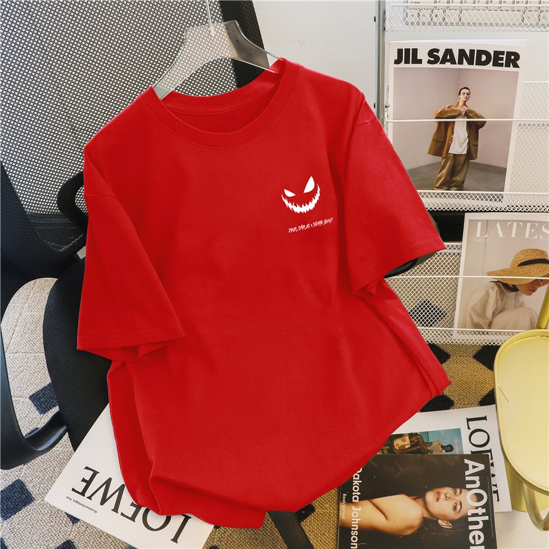 NRVP Áo Thun 100% Cotton Tay Ngắn Dáng Rộng