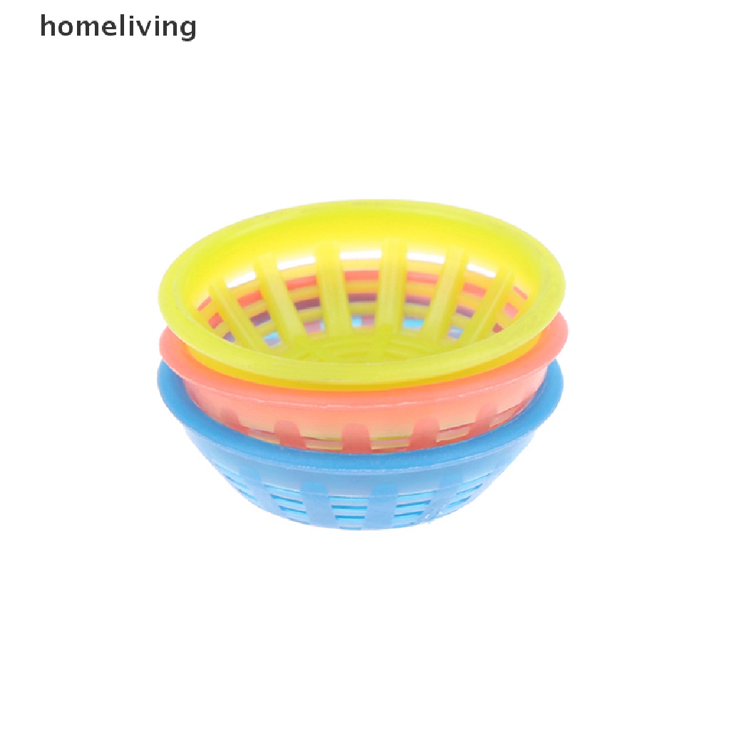 Set 3 Rổ Đựng Thực Phẩm Tỉ Lệ 1: 12 Trang Trí Nhà Búp Bê