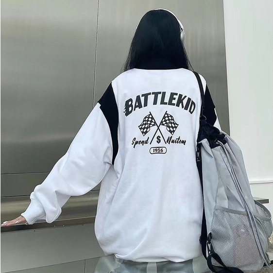 Áo Sweater Polo Nam Nữ Form Rộng Unisex