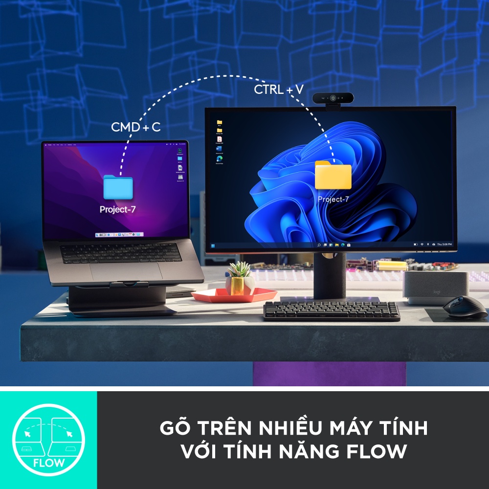 Bàn phím cơ không dây Logitech MX Mechanical Mini  – Tactile, chiếu sáng nền, sạc USB-C, mac OS | Win | BigBuy360 - bigbuy360.vn