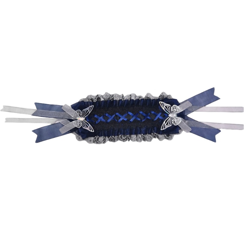 Băng Đô Vải Ren Hình Bươm Bướm Phong Cách Lolita Dễ Thương Dành Cho Bé Gái