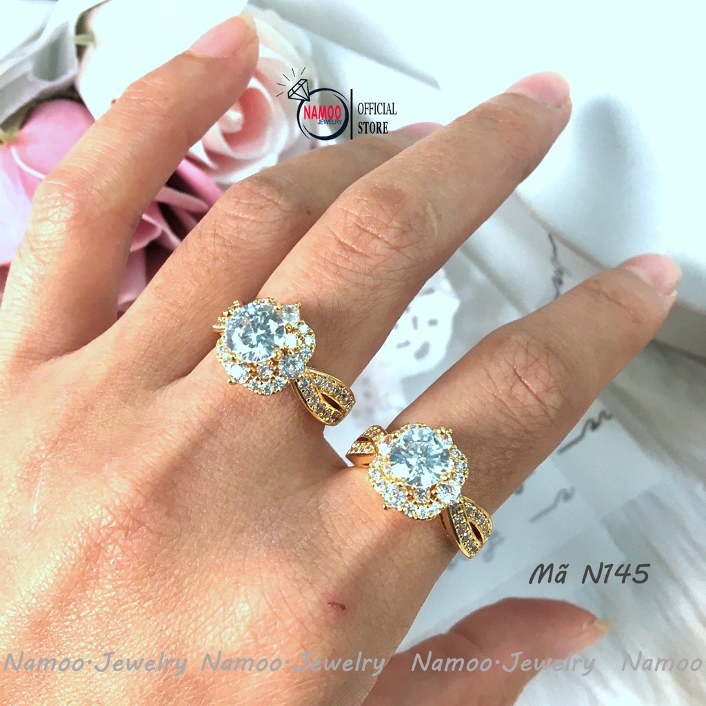 Nhẫn Đính Đá N145 Cho Nữ Với Thiết Kế Sang Trọng Và Đầy Nữ Tính Namoo Jerwelry