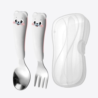 Bộ thìa dĩa tập ăn cho bé Yeahcook