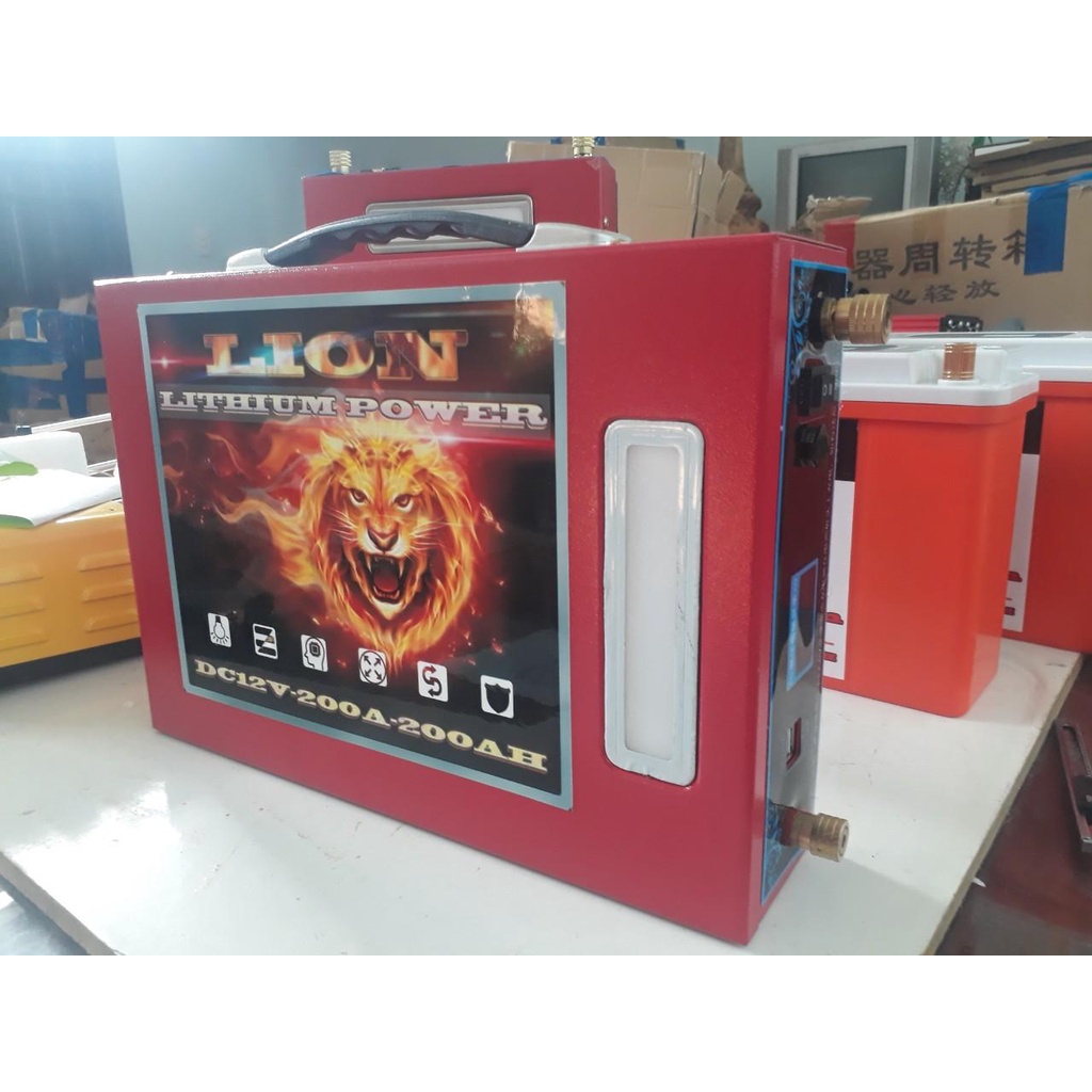 Pin Lithium 12v- Bình Pin Lion 200Ah-150Ah-100Ah-80Ah Bộ Lưu Trữ Điện Pin Thế Hệ Mới