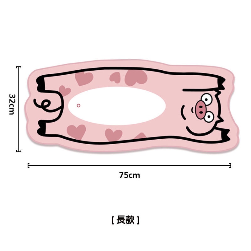 Thảm Lót Chuột Máy Tính Để Bàn Chống Trượt Hình Chú Heo Hoạt Hình Đáng Yêu