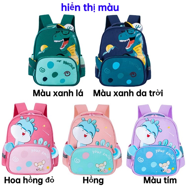 Ba Lô Đi Học Họa Tiết Khủng Long Hoạt Hình Đáng Yêu Cho Bé 5-10 Tuổi balo khủng long cho bé ba lô balo cho bé mẫu giáo balo balo khủng long cho bé