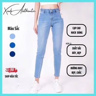 Quần jean nữ lưng thun đủ size từ 50-70kg, quần jean size to