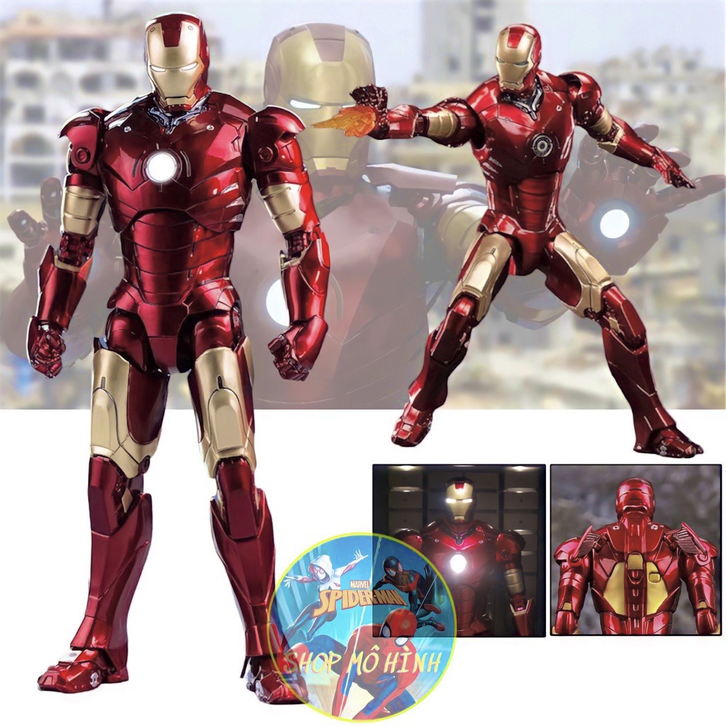 Mô hình Iron Man Mark 3 ZD Toys bản có LED (phiên bản có đèn)