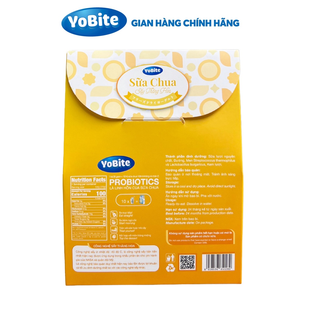 Sữa chua khô giảm cân vị xoài - YoBite Healthy - Giữ dáng đẹp da