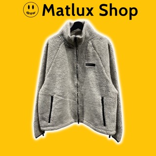  Áo khoác Fear of God Essentials Polar Fleece Half Zip Dark Áo jacket FOG Half Zip lông xù chất liệu lông cừu cao cấp 