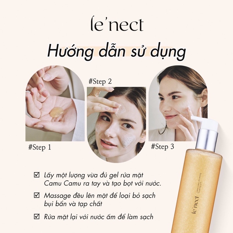 Sữa rửa mặt Trắng da Be'Balance Camu Camu Cleansing Foalming Gel 300ml