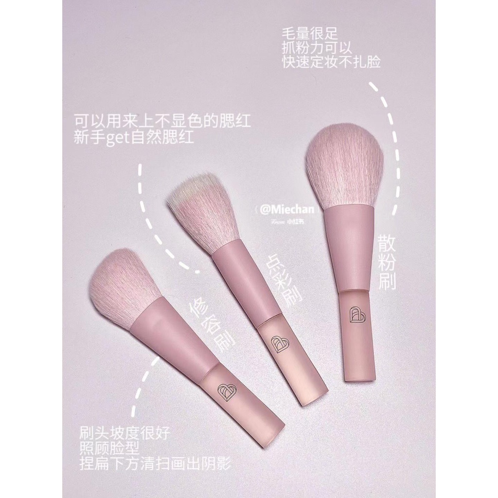 Bộ Cọ Trang Điểm mini Màu Sắc Tươi Sáng Bóng Bẩy
