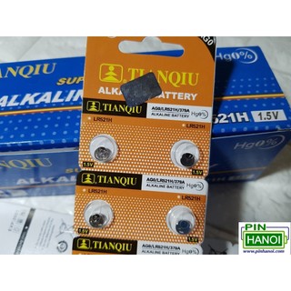 Vỉ 10 pin cúc áo alkaline ag0 1.5v lr63 lr521 379