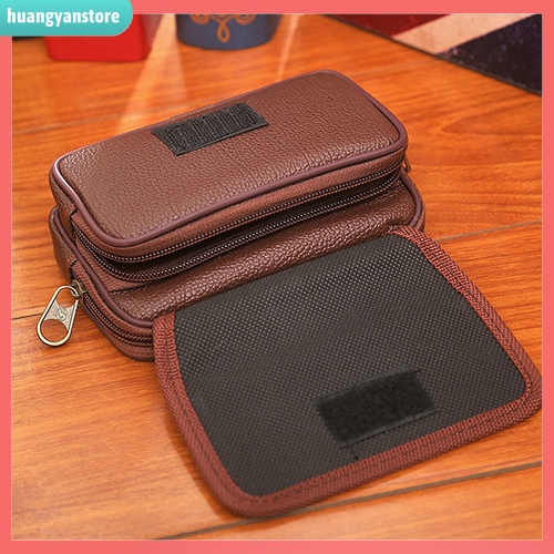 HY/ Ví đeo thắt lưng bằng da giả đa chức năng cho nam