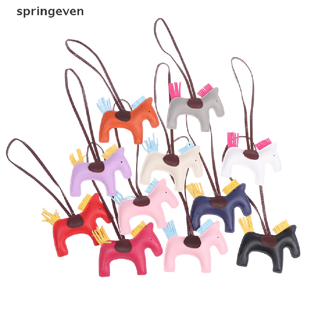 Móc Khóa Da PU Hình Ngựa Handmade Cho Nữ