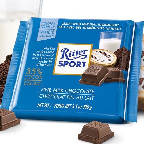 Socola Ritter Sport Colofull thanh 100gr