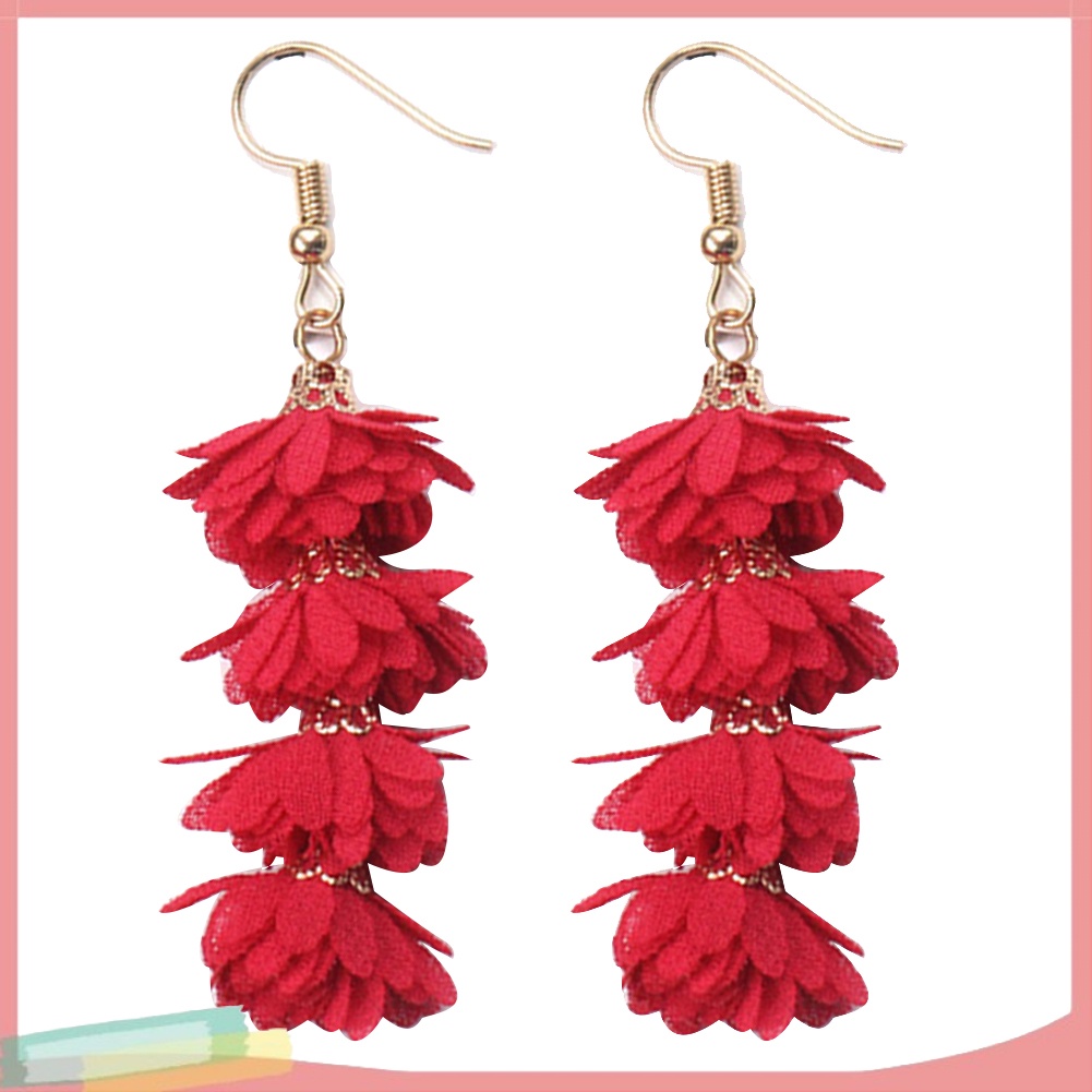 Hoa tai thiết kế phối tua kiểu Bohemian cho nữ