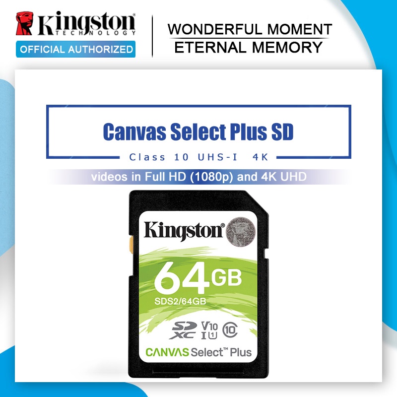 Thẻ Nhớ Kingston De Mem Ria 64 GB SD Class 10 SDXC Cho Máy Ảnh Sony Nikon