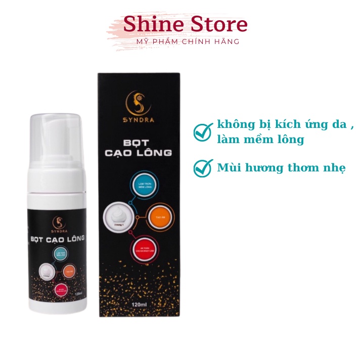 Bọt Cạo Lông Vùng Kín Dành Cho Nam Nữ Syndra Gel Tạo Bọt Tẩy Lông Tại Nhà