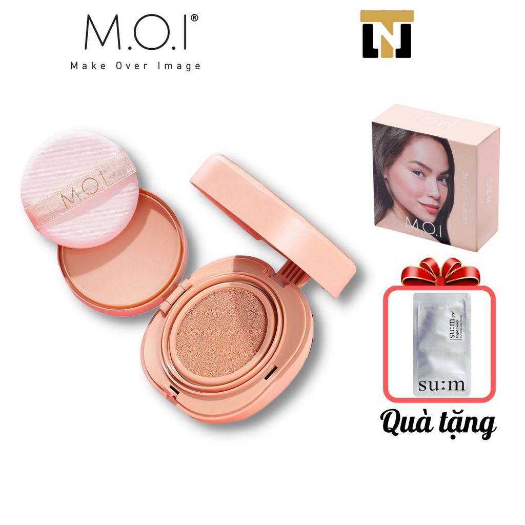 Phấn Nước Baby Skin Cushion MOI Cosmetics Kiềm dầu, Chống nắng, Che phủ (10ml)