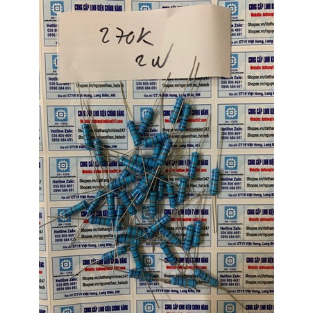 Điện trở 270K 270KOhm 2W 1%