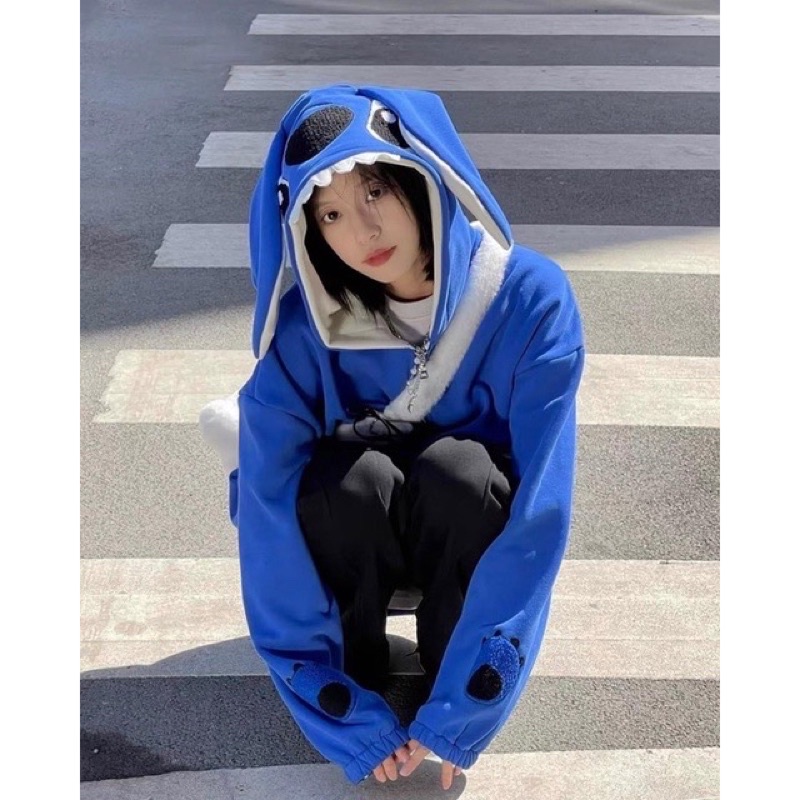 Áo hoodie tại thỏ siêu xinh
