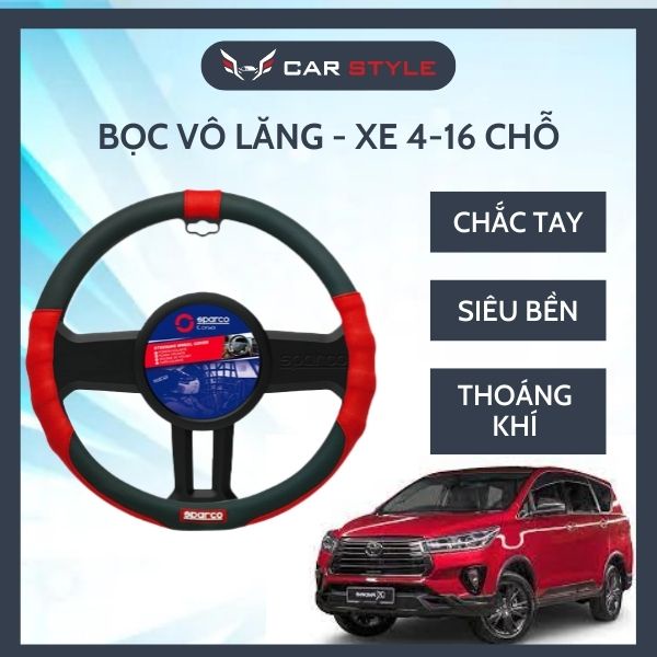 Bọc vô lăng cao cấp cầm chắc tay lắp vừa khít tay lái siêu bền phù hợp với các dòng ô tô xe hơi phổ thông