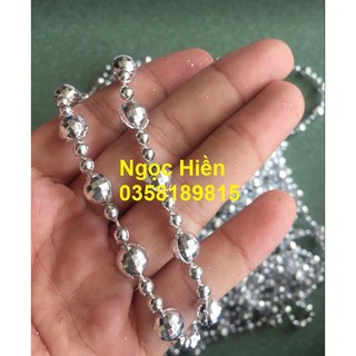 [ 1 mét ] Dây hạt cườm vàng bạc