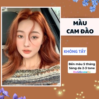 thuốc nhuộm tóc màu cam đào . combo thuốc nhuộm tóc tại nhà