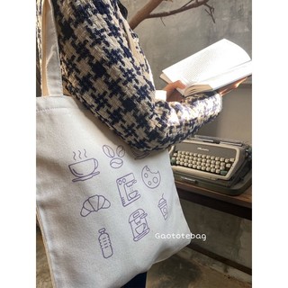 [Túi Tote Canvas Made By Gạo] Cafe