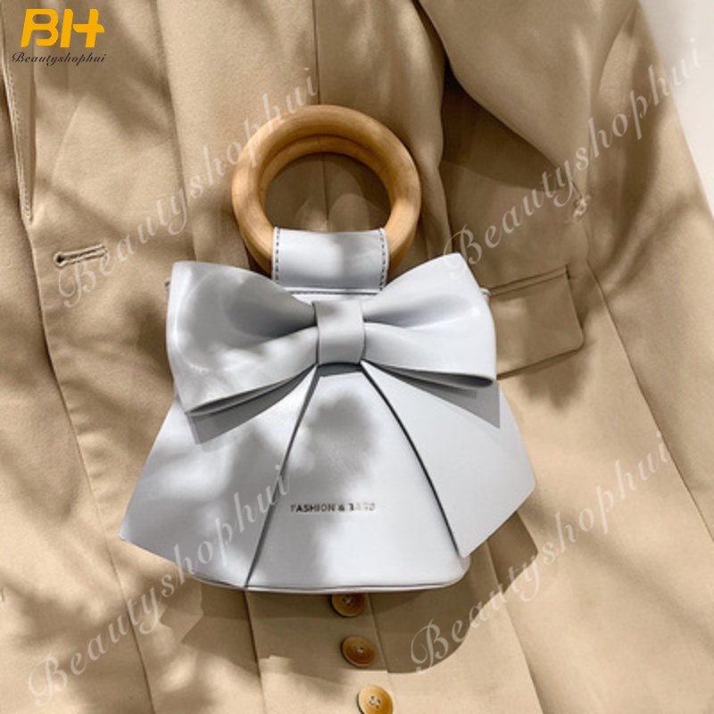 Túi Xách Bucket Đính Nơ Thời Trang 2022