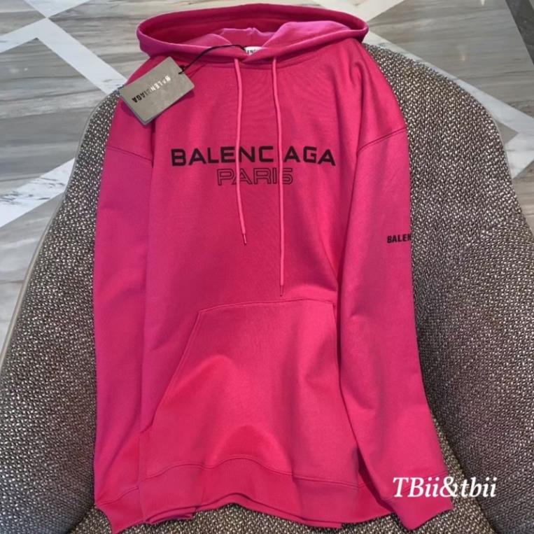 Áo nỉ hoodies hồng balen