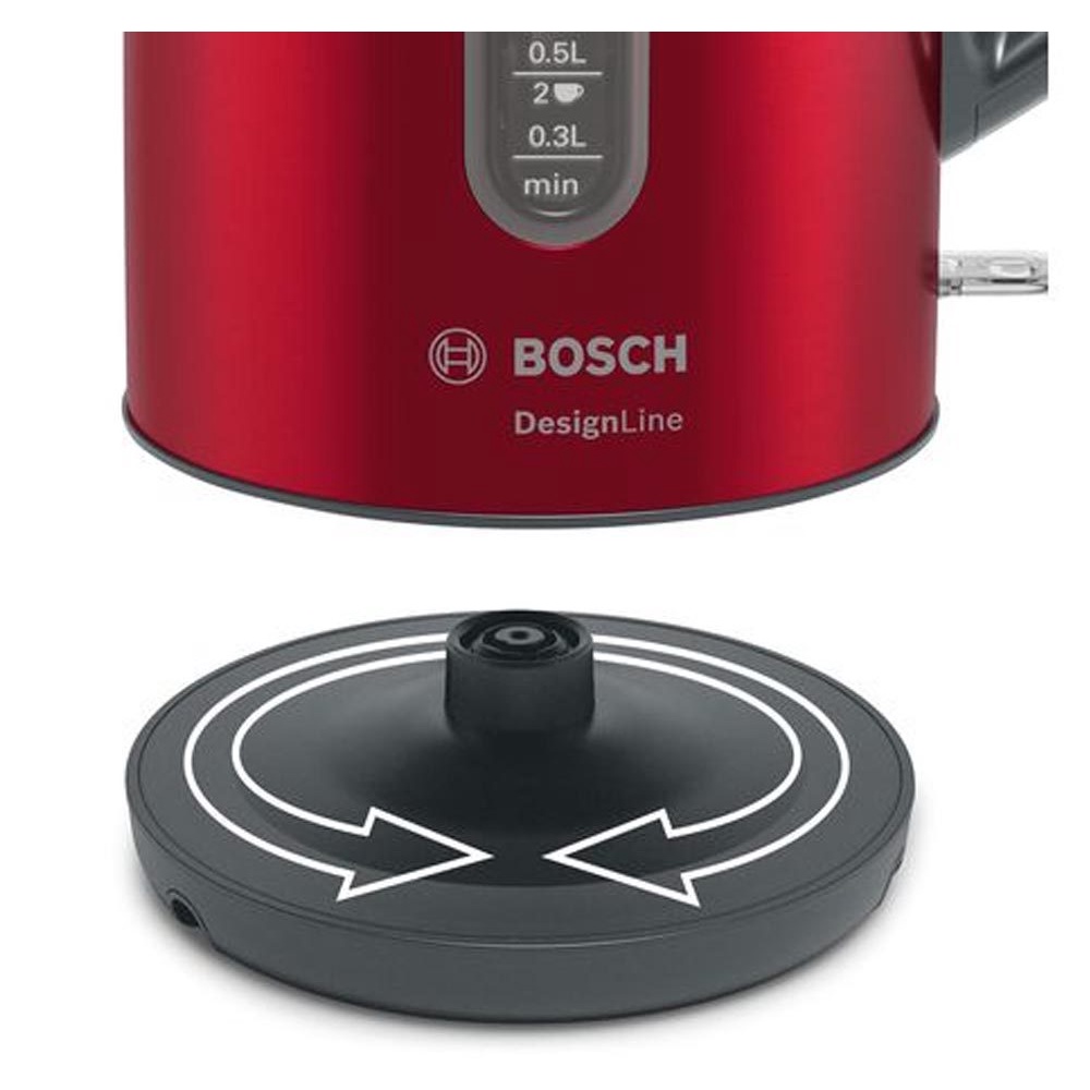 Ấm siêu tốc BOSCH TWK4P434 màu đỏ, loại đắt [Chính hãng]