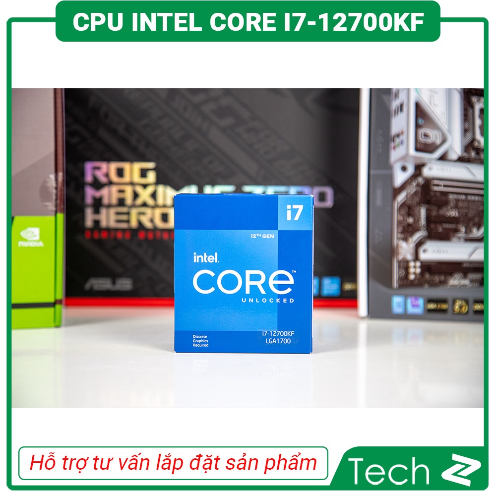 CPU Intel Core i7 12700KF Box Chính Hãng Bảo Hành 3 Năm