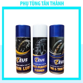 Bộ SẢN PHẨM Dưỡng sên, Vệ sinh sên, Bóng vỏ và dàn nhựa ZEUS-PTTT