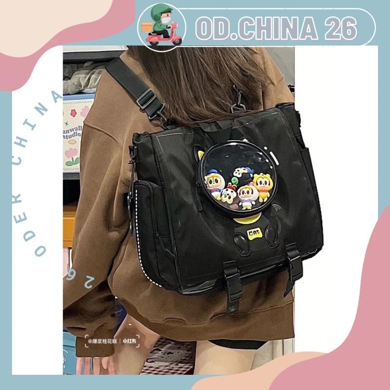 BALO MÈO ULZZANG KÈM STICK DỄ THƯƠNG