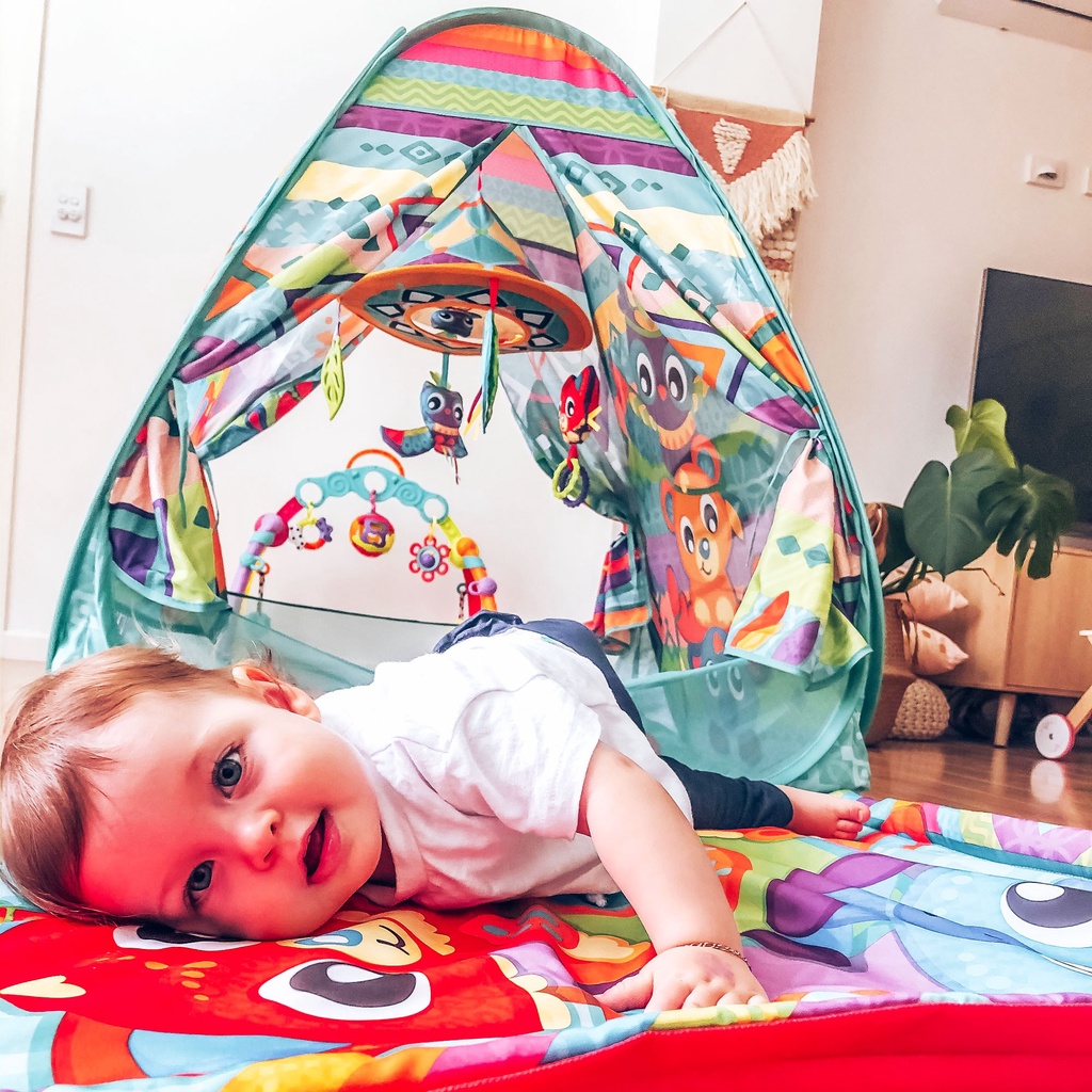 [Demo] Lều banh có đồ chơi treo nôi Convert Me Teepee Playgro, cho bé sơ sinh đến 24 tháng