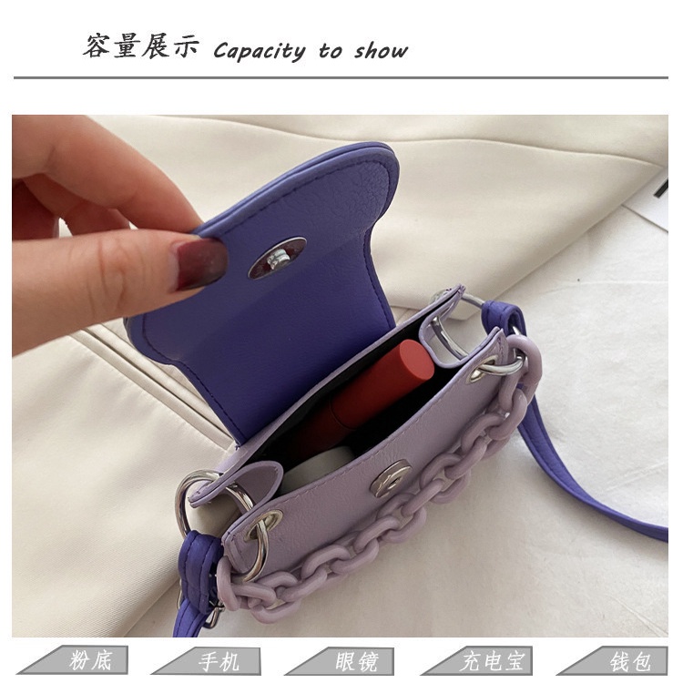 Túi Đeo Chéo Mini Hình Vuông Màu Sắc Thời Trang Mùa Hè Dành Cho Nữ