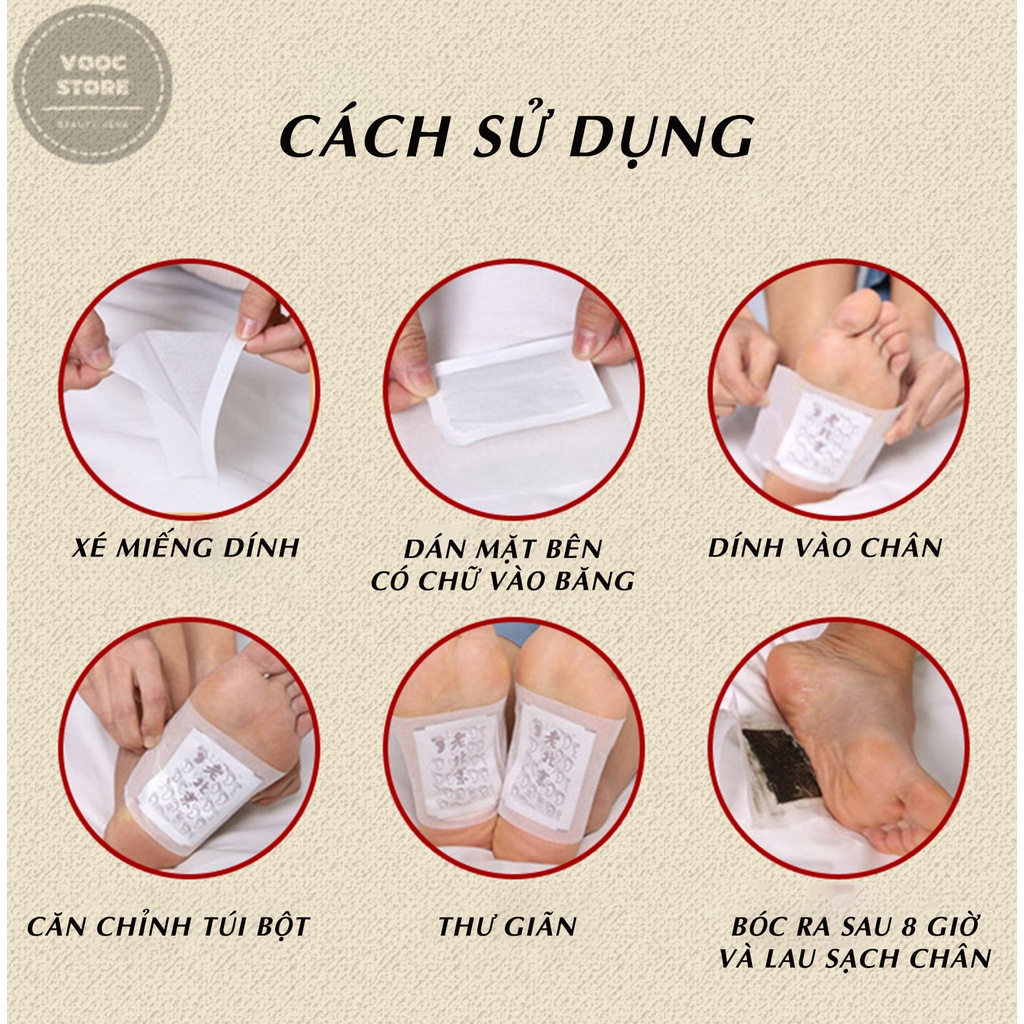 Miếng Dán Chân Ngải Cứu Thải Độc Lão Bắc Kinh 1 Gói 2 Miếng Có Bán Hộp Lớn 100 miếng (50 gói)