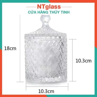 Thố mứt thủy tinh cao cấp