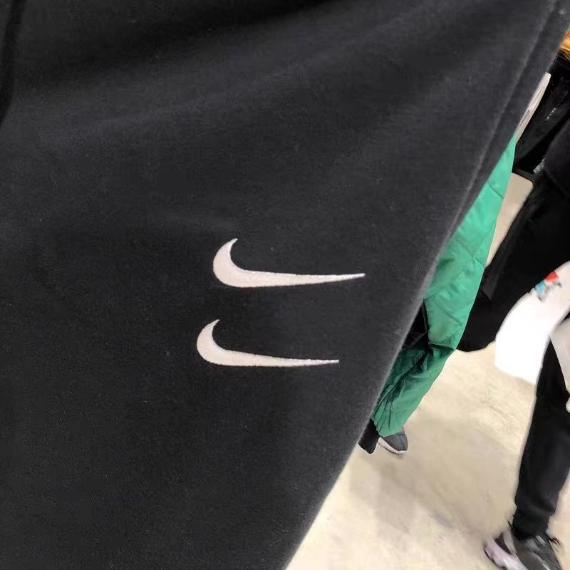 Nk nam giới móc đôi thêu quần bó sát dệt kim thông thường quần thể thao cj4881